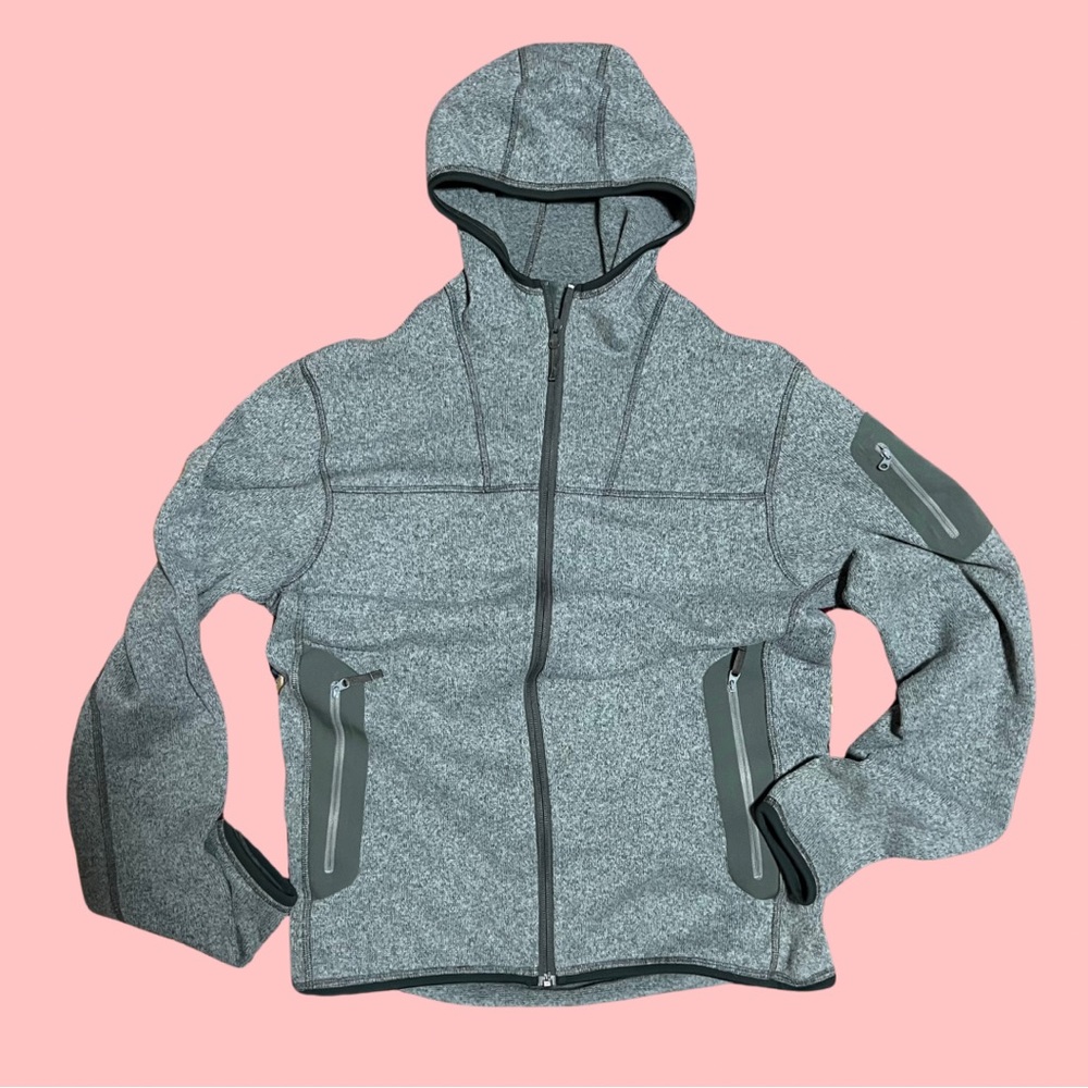 Arc'teryx Grey Fleece Covert Hoodie Size M